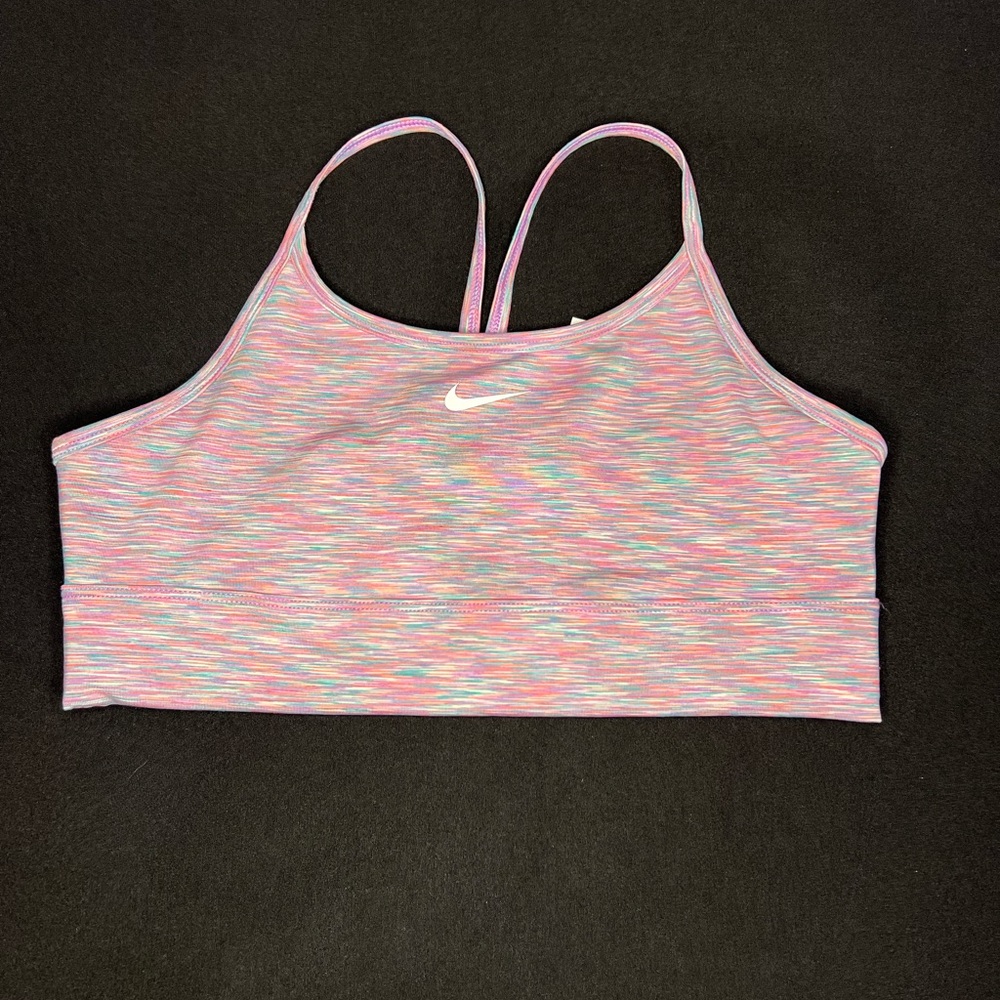 Nike Pink and Blue Sports Bra